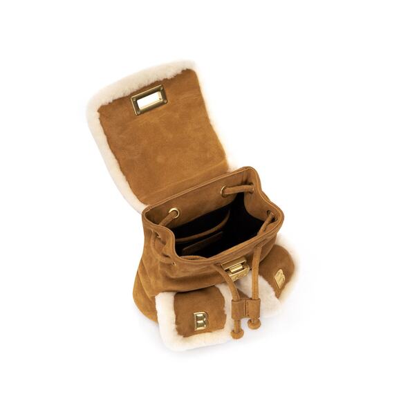 Brandon Blackwood Avi Backpack in Tan and Cream - Picture 2 of 12